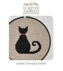 kanavice kedi modelleri ile ilgili gorsel sonucu cat cross stitch pattern black cat cross stitch black cat cross stitch pattern