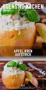 Der Apfel Kren Aufstrich Ist Eine Willkommene Abwechslung Als Brotbelag Den Du Zuhause In Windeseile Zubereiten U Food Deko Gunstig Kochen Kochen Fur Anfanger