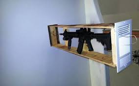 Utilize type a two lock organisation for rifle cabinets. Hidden Gun Storage Ideas And Diy Projects