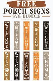 Download 10 Free Welcome Vertical Porch Sign Svg Cut Files For Cricut