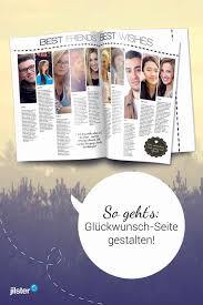 Eine Gluckwunschseite Fur Deine Zeitschrift Gestalten Jilster Blog Geburtstagsbuch Gastebuch Hochzeit Gestalten Hochzeitszeitung Ideen