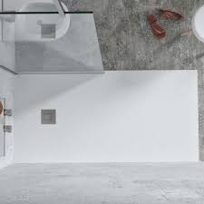 Or on a riser kit as above, which lifts the tray approximately 10cm off the floor. Shower Tray Rioja White 900 X 1000 X 28 Mm