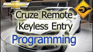Quickly, within five seconds, insert the second original already programmed key in the ignition and turn the key to the on/run position. Chevrolet Cruze Remote Keyless Entry Programming Without A Recognized Transmitter Youtube