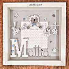 E Oggi E Anche La Festa Di Mattia Per Lui Il Grande Classico Con L Orsetto E I Panni Stesi Nel Regali Per Il Baby Shower Idee Cameretta Neonato Idee Fai Da