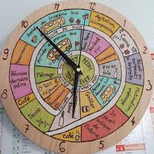 Your Kids 24 H Daily Clock Toddler Clock Kid Schedule Clock Clock