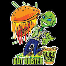 The social media event, which declared itself a joke from the outset, invites people to raid area 51 on september 20 in search of aliens. Gut Buster Alien Burger On Behance