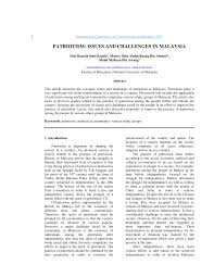 Pdf Patriotism Issues And Challenges In Malaysia