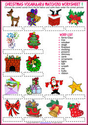 Christmas worksheets and printables bring merriment and cheer to learning this holiday season. Christmas Esl Vocabulary Worksheets