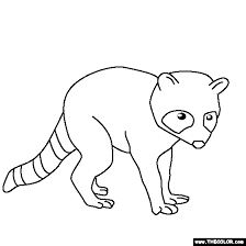 Get the mandala racoon coloring pages. Baby Racoon Coloring Page