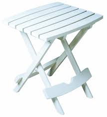 Amazon Com Adams Manufacturing 8500 48 3700 Plastic Quik Fold Side Table White Patio Side Tables Home Kitchen A P A R T M E N T Patio Side Table
