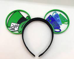 Alice In Wonderland Mad Hatter 3d Printed Disney Ears Madhatter Teacups Disneystyle Diy Disney Ears Disney Ears Mickey Ears