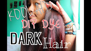 You could use this guide below as a fun lockdown experiment. Kool Aid Dip Dye Dark Hair Youtube