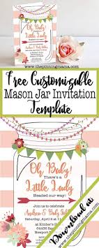 I love mason jars too, i just had a farmer who was cleaning out his barn and gave me like 12 boxes full! Free Printable Mason Jar Invitation The Pinning Mama