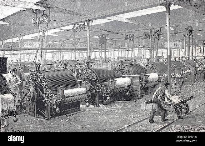Historic cotton mill illustration hi-res stock photography and images - Alamy