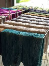 Micro Brewed Yarns By Apple Fiber Studio On The Drying Racks At A Lys Local Yarn Shop And Event Near You Stit In 2020 Local Yarn Shop Yarn Shop Hand Dyed Yarn