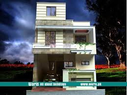 Waris House 3d View Elevation 24x50 In Gujranwala Cantt Pakistan Small House Design House Elevation Front Elevation Designs