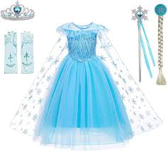 Cinderella Birthday Dress For 3 Year Old Amazon Com Frozen Princess Elsa Costume Birthday Party Dress Up For Little Girls With Wig Costume Birthday Parties Princess Elsa Costume Birthday Party Dress