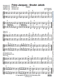 Werden sie jetzt mitglied und verfolgen sie mit dem kostenlosen wöchentlichen. Frere Jacques Bruder Jakob Noten Zweistimmig Downloads Musiktreff
