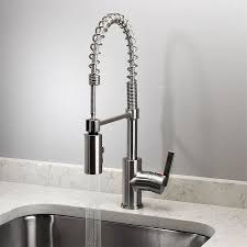 Project source pull down kitchen faucet instructions. Project Source Flynt Brushed Nickel 1 Handle Deck Mount Pull Down Handle Kitchen Faucet Deck Plate Included Lowes Com Kitchen Faucet Kitchen Faucet With Sprayer Faucet