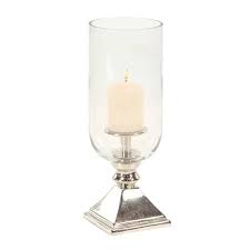 Wide selection of glass cylinder hurricanes, hurricane globes, glass holders for pillar candle, votive and tealight at wholesale price. 17 X 6 Hurricane Aluminum Glass Candle Holder Silver Olivia May Target