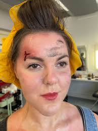 ⚠️1940's land girl mechanic character! Wounded knuckles and forehead,  greasy, dirty and extremely sunburnt!