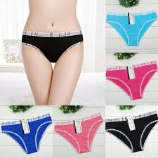 We all need every day underwear and i love whit cotton panties. 6 Pcs Women S Cotton Underwear Plaid Low Rise Ladies Briefs Panties Knickers Ebay