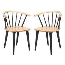 With farmhouse charm exemplified by a delicate keyhole back and deluxe turned legs, the sunset trading keyhole dining chair is the perfect way to infuse traditional style into your dining room. Rhode Island Pair Of White Natural Solid Wood Windsor Dining Chairs Furniture Home Forsightrobotics Com