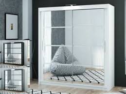 Available in black or white, our vinyl mirror stickers are perfect for your bathroom, bedroom, living room or hallway mirror. Sliding Door Bedroom Mirror Wardrobe Dako 1 Led Light 2 Sizes White Grey Black Ebay