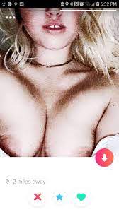 No bio just her titties through an art filter : r/Tinder