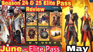 Free fire is the shooting survival game. Free Fire Season 24 25 Elite Pass Review May June Elite Pass Free Fire Youtube