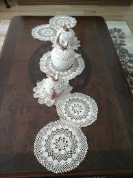 Eski Dantellerden Runner Dantel Orgu Fikirler