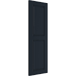 Ekena Millwork 12-in W x 47-in H Starless Night Blue Raised panel Exterior  Shutters ( 2 -Pack )