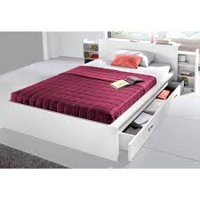 Lit Futon 1 Ou 2 Personne S Avec Etagere S Coulissante S 3suisses Lit Futon Futon Mobilier Blanc De Chambre