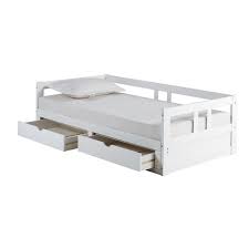 California king size platform bed frames with storage sheds rochester mn free plans and. Alaterre Furniture Melody Twin To King Extendable Day Bed With Storage In White Ajme10wh