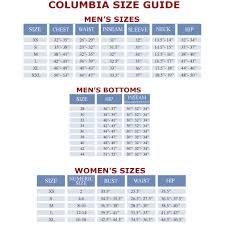 Columbia Sportswear Fit Guide Fitness And Workout