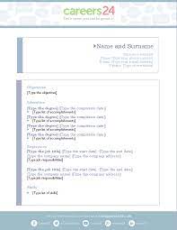 Resume examples & samples by industry. Another 4 Free Downloadable Cv Templates For South African Job Seekers Careers24
