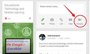 3 Easy Ways To Create A Google Plus Hangout With Your Students Mobile Learning Educational Technology Education