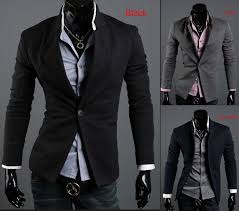 Korean One Button Jacket Korean Fashion Men Mens Outfits Mens Clothing Styles