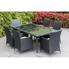 We did not find results for: Ohana Outdoor Patio 7 Piece Black Wicker Dining Set With Cushions On Sale Overstock 19432740
