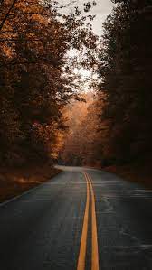 1440x2560 Fall Road Highway Wallpaper Nature Photography Nature Pictures Fall Wallpaper