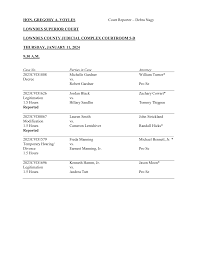 HON. GREGORY A. VOYLES Court Reporter