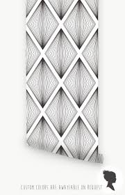 Black And White Diamond Pattern Wallpaper Design Wallpaper In Black White Diamond Pattern Self Etsy Self Adhesive Wallpaper Diamond Pattern Traditional Wallpaper