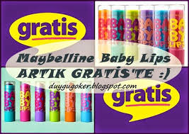 Su Perisi Maybelline Baby Lips Artik Gratis Te Maybelline Su Blog