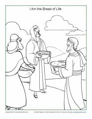 This compilation of over 200 free, printable, summer coloring pages will keep your kids happy and out of trouble during the heat of summer. Bread Of Life Coloring Page Children S Bible Activities Sunday School Activities For Kids