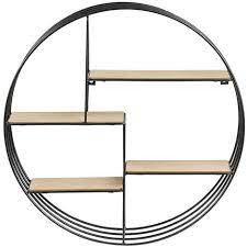 Pour pouvoir ajuster les différentes étagères, je dois d'abord prendre des mesures pour pouvoir couper à la même si la salle de bain est principalement de couleur grise, je pense qu'y ajouter des étagères de bois faites main ajoute une touche au design vraiment. Etagere Murale Design Ronde Bois Et Metal Enso