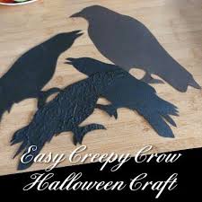 Black Crow Craft Cutouts For Halloween Halloween Crafts Fall Halloween Decor Crow