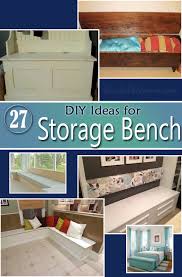 Build a bedroom storage bench. 26 Diy Storage Bench Ideas Guide Patterns