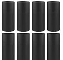 8Pcs 100ml Black Kraft Paperboard Tubes with Lids,Empty Round Cardboard  Jars,Essential Oil Packaging Bottle,Kraft Paper Containers for ...