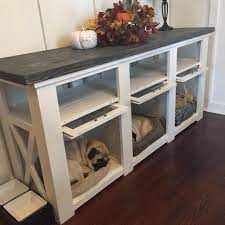 143 Likes 23 Comments Shady Icky Zsa Zsa Shadydog14223 On Instagram A Mishmash Of Ideas From Dog Crate Furniture Dog Kennel Furniture Diy Dog Crate