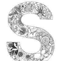 Coloring pages aren't just for kids anymore. Animal And Plant Alphabet Letter S Coloring Pages Surfnetkids Animal Alphabet Letters Alphabet Coloring Pages Lettering Alphabet